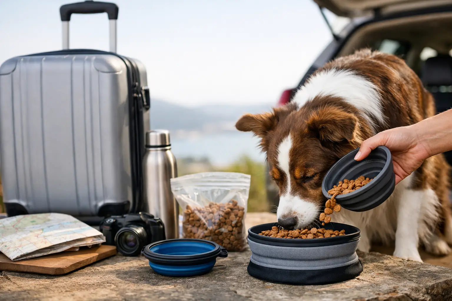 How to Feed Dog While Traveling Well