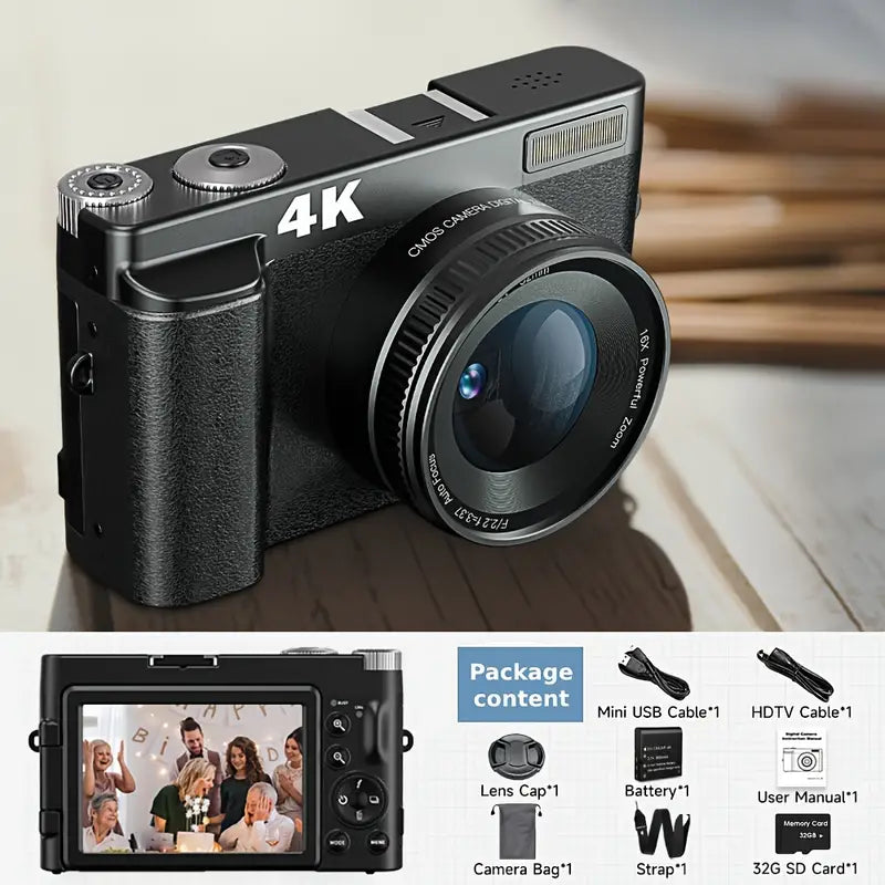 4K Digital Camera: Capture Every Detail in Stunning Clarity by CAN