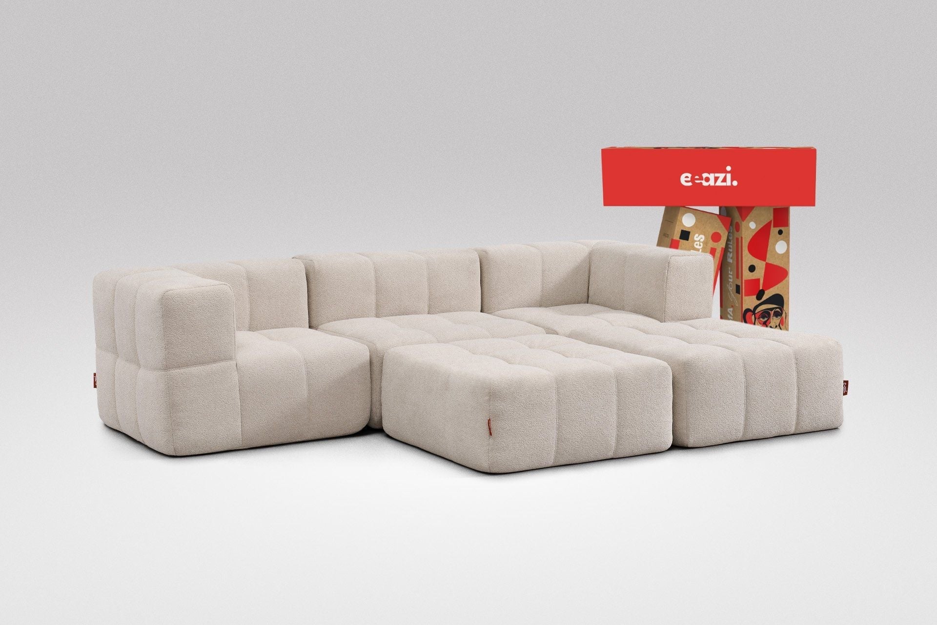 5 Teiliges Modulares Sofa – Beige by Eeazi