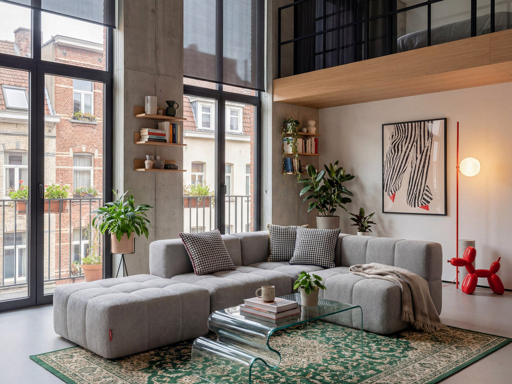 3 Teiliges Modulares Sofa – Grau by Eeazi