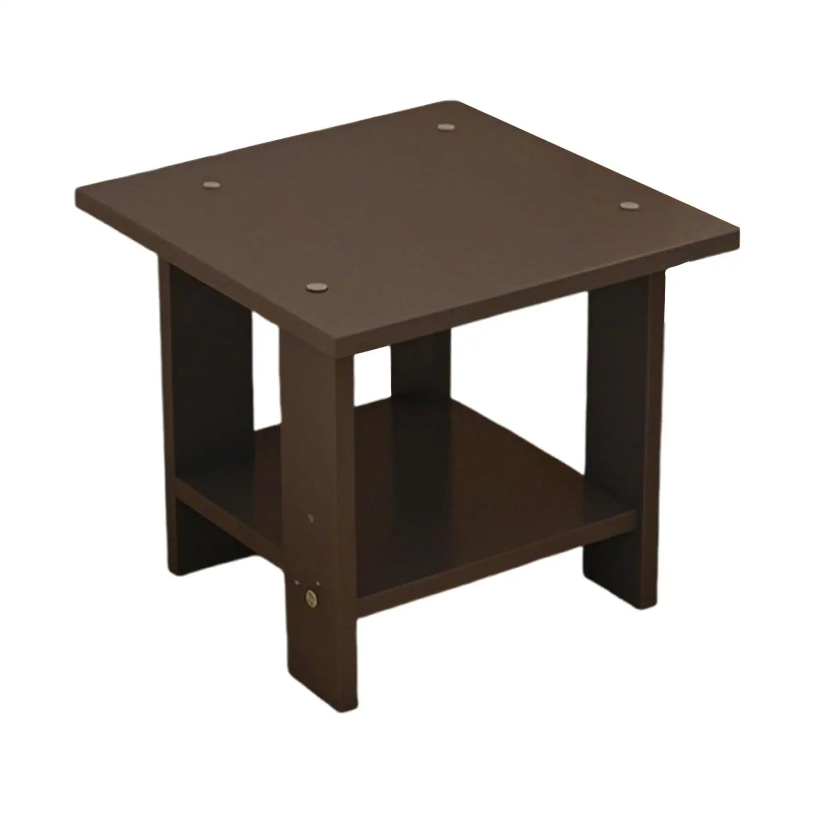 Wooden Double Layers Bedside Table Simple Solid Nightstands Night Table For Table Sofa Side Table Home Living Room Bedroom Furni by HARMONYA STORE