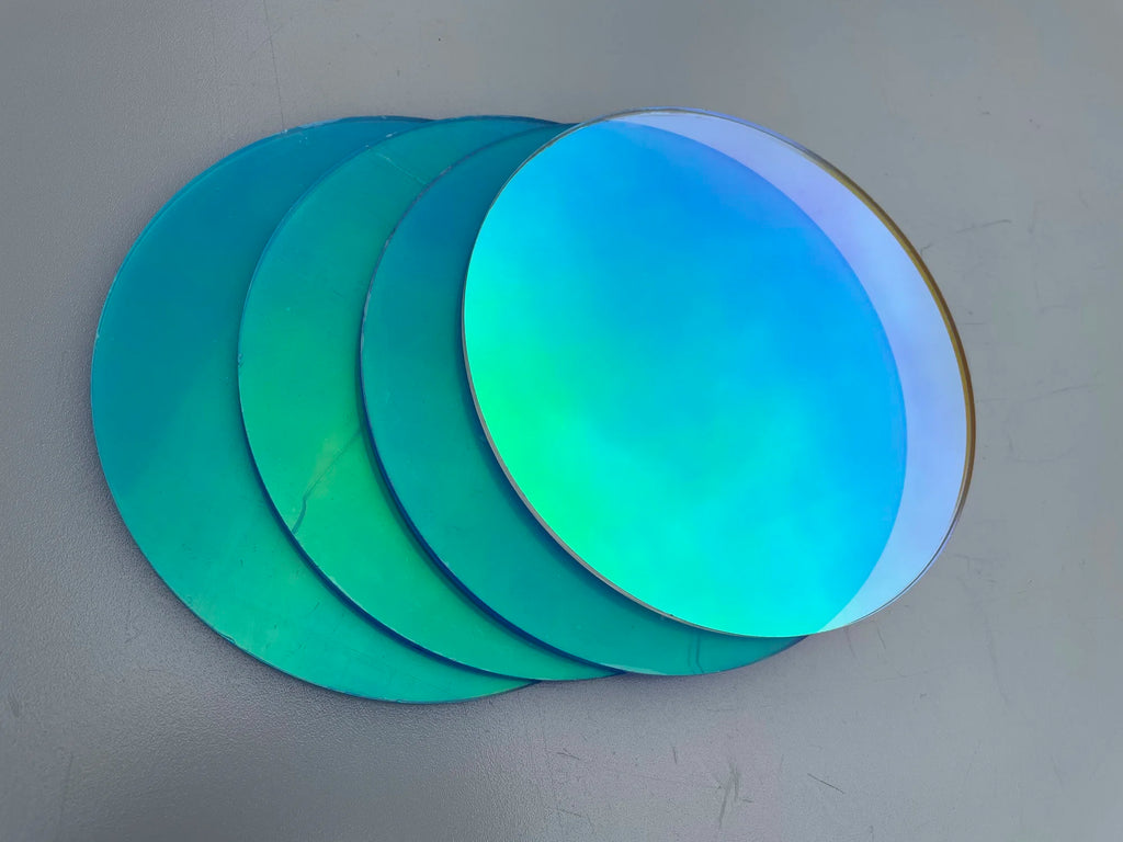 Square Shape Laser Plexiglass Rainbow Board Acrylic (PMMA) Iridescent/Radiant Circle,Oргстекло For DIY Advertising/Home Decorate by HARMONYA STORE