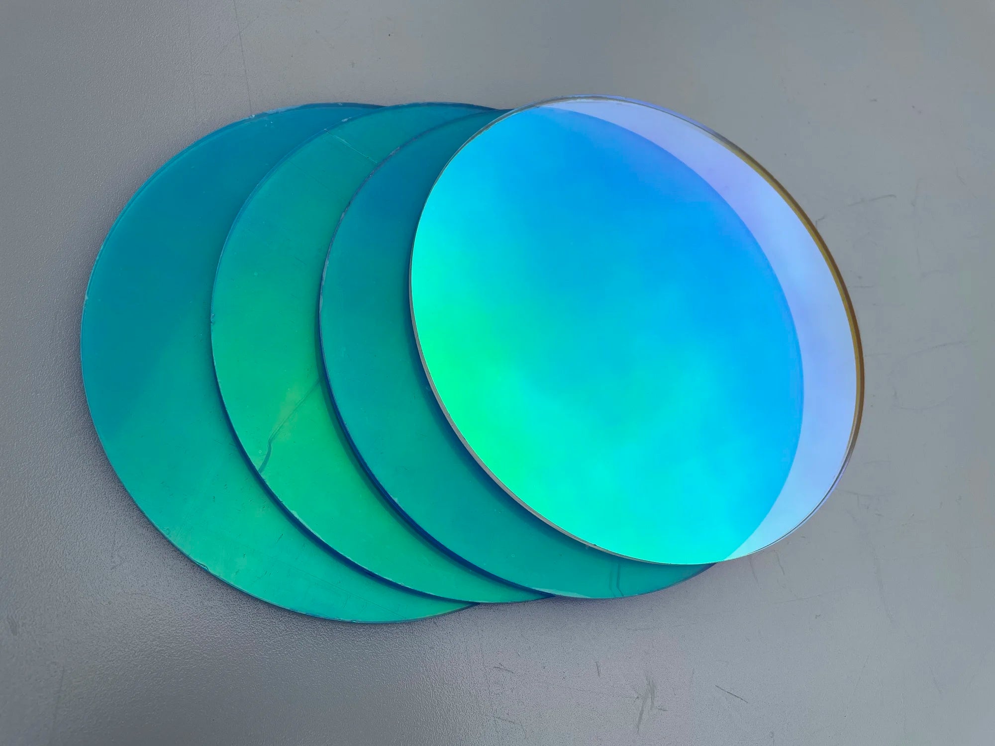 Square Shape Laser Plexiglass Rainbow Board Acrylic (PMMA) Iridescent/Radiant Circle,Oргстекло For DIY Advertising/Home Decorate by HARMONYA STORE