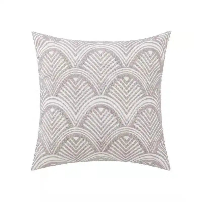 Home Decor Cushion Cover Daisy Floral Geometric 45x45cm/30x50cm Yellow Blue Embroidery Pillow Cover Soft Cozy for living room by HARMONYA STORE