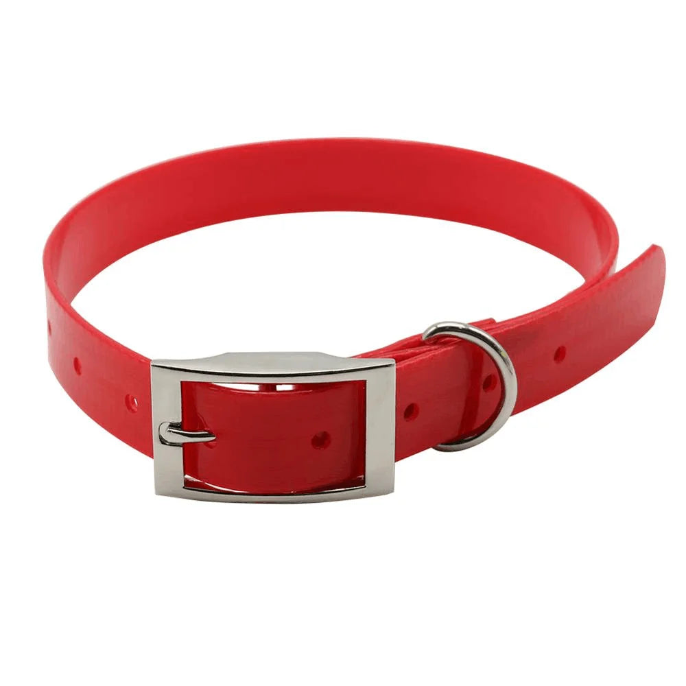 New Fashion Pet Dog Collar High Quality TPU + Nylon Waterproof Deodorant Resistant Dirt Easy Clean Collars 7 Colors Pet Supplies by HARMONYA STORE