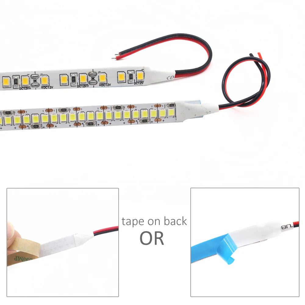 12V LED Strip SMD 2835 1M 2M 3M 4M 5M LED Stripe Tape Light 120LED/M 240LED/M Warm White Flexible Strip Ribbon Home Decor Light by HARMONYA STORE