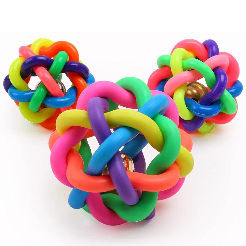 1pcs Diameter 6cm Squeaky Pet Dog Ball Toys for Small Dogs Rubber Chew Puppy Toy Dog Stuff Dogs Toys Pets brinquedo cachorro by HARMONYA STORE