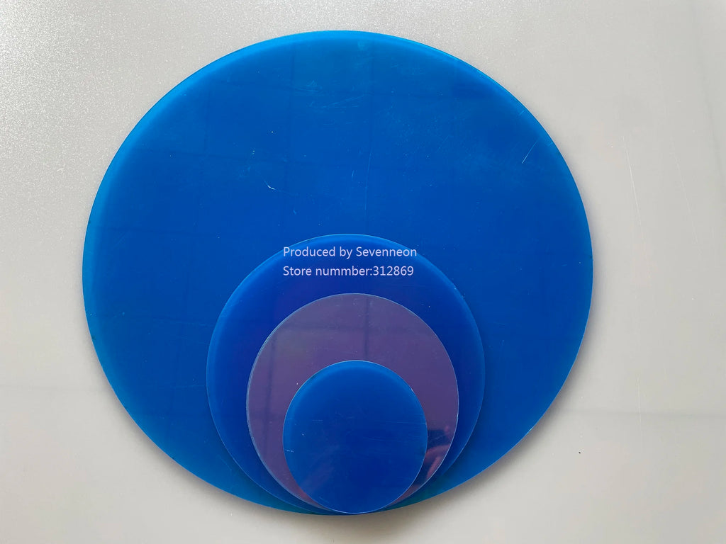 Square Shape Laser Plexiglass Rainbow Board Acrylic (PMMA) Iridescent/Radiant Circle,Oргстекло For DIY Advertising/Home Decorate by HARMONYA STORE