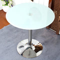 TieHo,Tempered Glass Round Table for Small Apartment, Coffee Table, Dining Table, Transparent Glass Countertop, Office Furniture by HARMONYA STORE