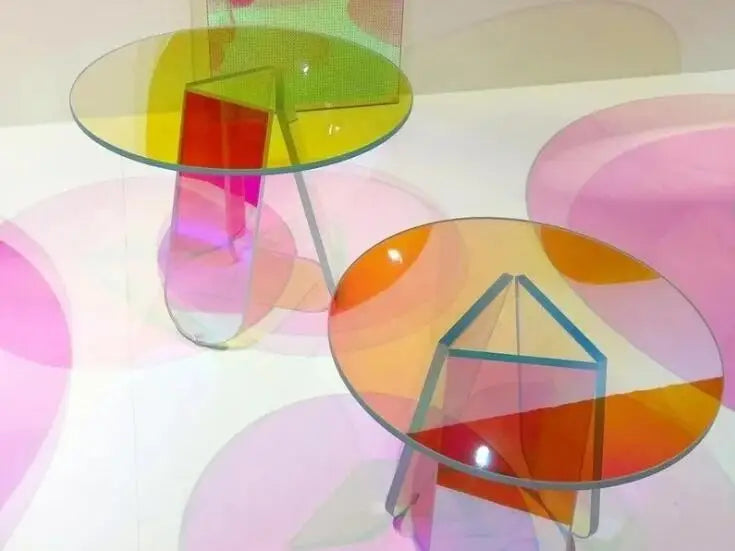 Square Shape Laser Plexiglass Rainbow Board Acrylic (PMMA) Iridescent/Radiant Circle,Oргстекло For DIY Advertising/Home Decorate by HARMONYA STORE