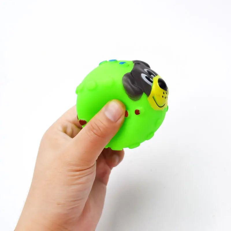 1pcs Diameter 6cm Squeaky Pet Dog Ball Toys for Small Dogs Rubber Chew Puppy Toy Dog Stuff Dogs Toys Pets brinquedo cachorro by HARMONYA STORE