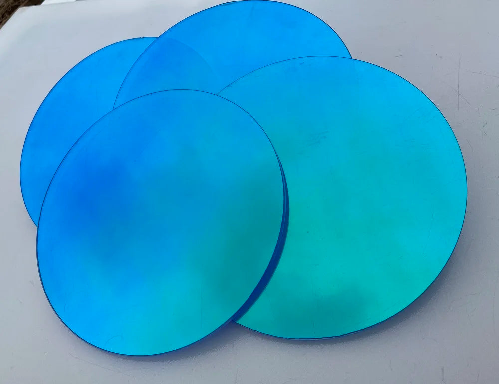 Square Shape Laser Plexiglass Rainbow Board Acrylic (PMMA) Iridescent/Radiant Circle,Oргстекло For DIY Advertising/Home Decorate by HARMONYA STORE
