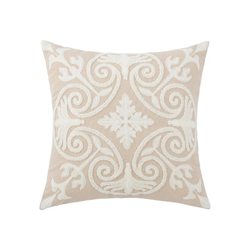 Home Decor Cushion Cover Daisy Floral Geometric 45x45cm/30x50cm Yellow Blue Embroidery Pillow Cover Soft Cozy for living room by HARMONYA STORE