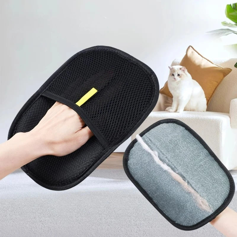 Pet Hair Remover Portable Washable Clothes Hair Dehairing Gloves Pet Cleaning Products Pet Accessories by HARMONYA STORE