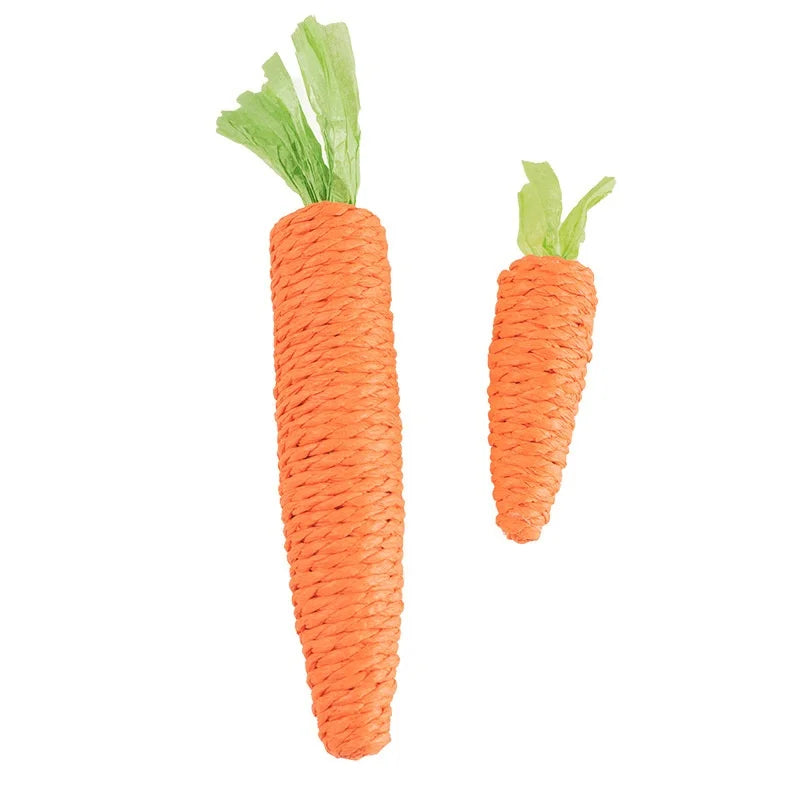 Fun Cat Teething Stick Sound Carrot Cuddle Toy Anti-Bite Scratch Board Pet Supplies for Interactive Entertainment by HARMONYA STORE
