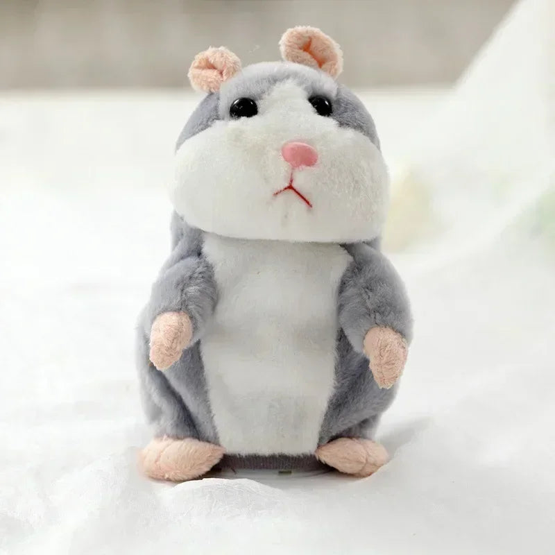 Learn To Imitate Talking Little Hamster Animal Plush Funny Toy Talking Nod Hamster Doll Soothing Crying Baby Toy Kids Gift by HARMONYA STORE