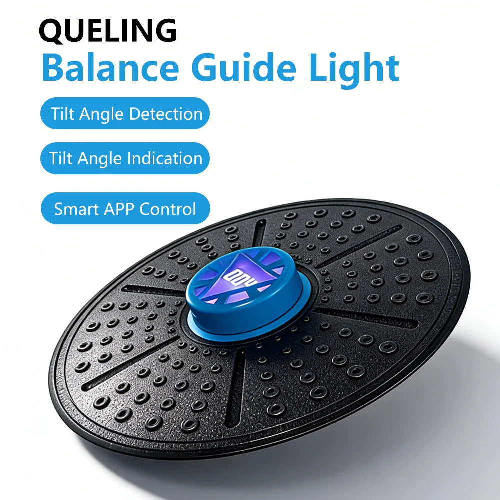 QUELING Smart Balance Board with Guidance Light - Full-Spectrum Training Equipment for Rehabilitation, Recovery, and Home Fitnes by HARMONYA STORE