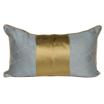 Gold Pillows Waist Cushion Case 30x50 Decorative Pillow Cover For Sofa Modern Luxury Elegant Art Throw Living Room Home Decorate by HARMONYA STORE