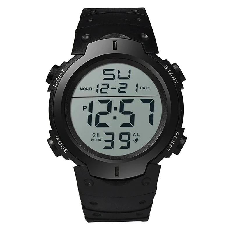 Men Sport LED Watches Top Brand Men Digital Clock Multi-Functional Rubber Man Fitnes Athlete Timekeeping Electronic Watch Reloj by HARMONYA STORE