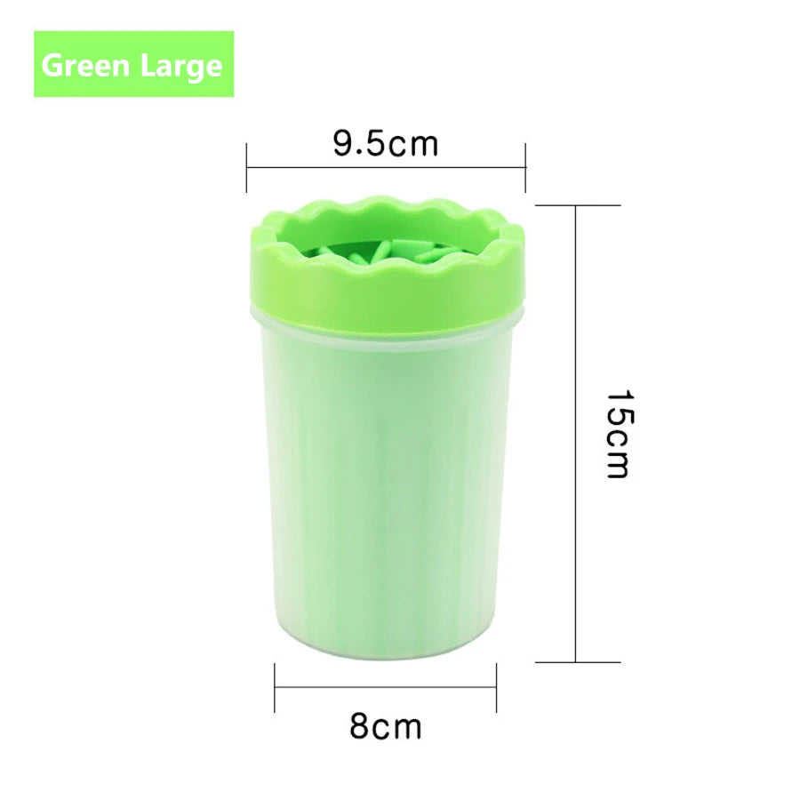 1Pc Pet Plastic Foot Wash Cup S L XL Large size silicone brush Dog cat clean foot mud removable cleaning Foot by HARMONYA STORE