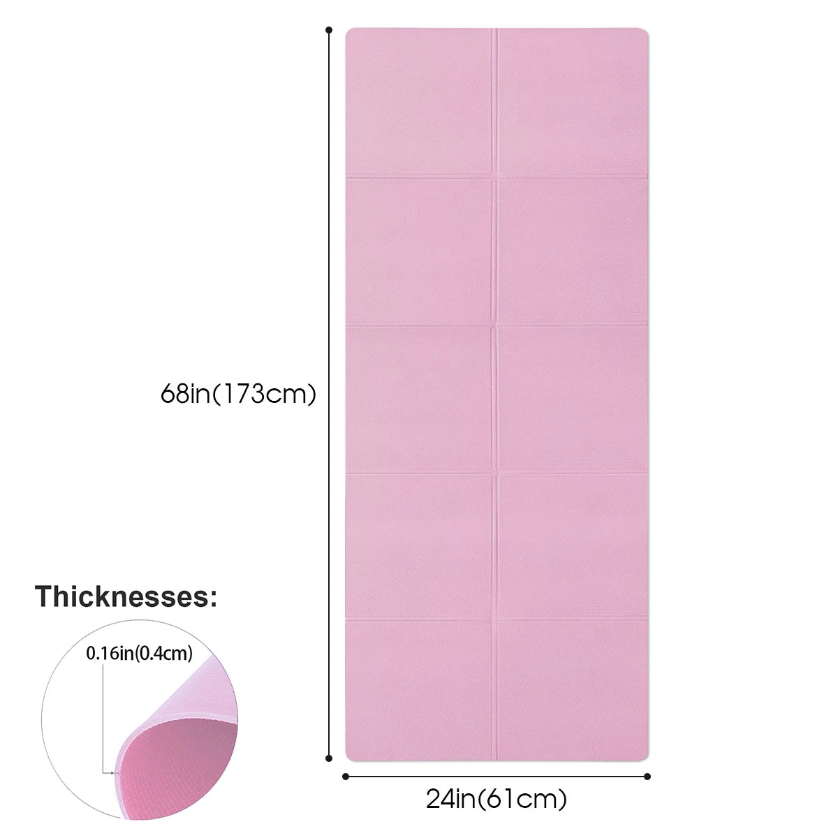 4MM Thick EVA Yoga Mats Anti-slip Sport Fitness Mat Blanket For Exercise Yoga And Pilates Gymnastics Mat Fitness Equipment by HARMONYA STORE