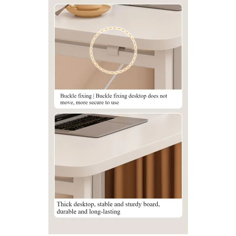 Folding computer desk desk removable table home student study table bedroom bedside table writing table desk by HARMONYA STORE