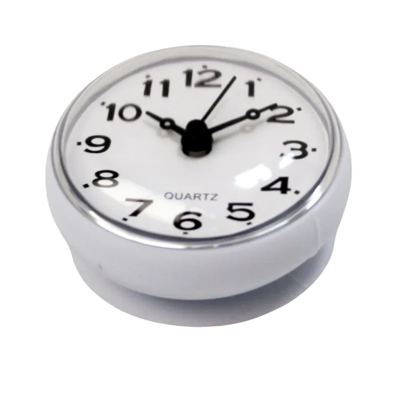 Waterproof Simple Wall Clock Swimming Pool Bathroom Shower Mute Clock Suction Cup Hanging Wall Clock Toilet Watch Home Decorate by HARMONYA STORE
