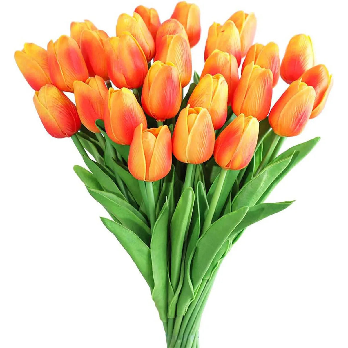 10Pcs Artificial Flower Realistic Touch Tulip Scrapbooking Vase Home Decor Wedding Garden Arch Garland Mother's Day Bouquet diy by HARMONYA STORE