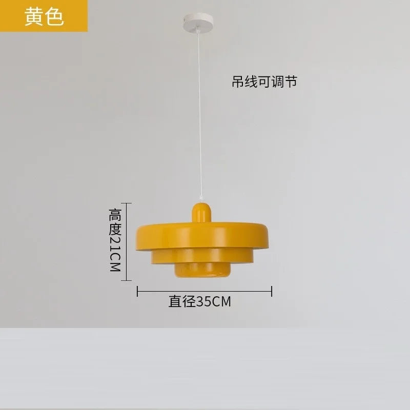 Medieval Retro Orange Pendant Lamp Dining Room Restaurant Home Decor LED Ceiling Chandelier Lighting for Cafe Bar Hanging Lights by HARMONYA STORE
