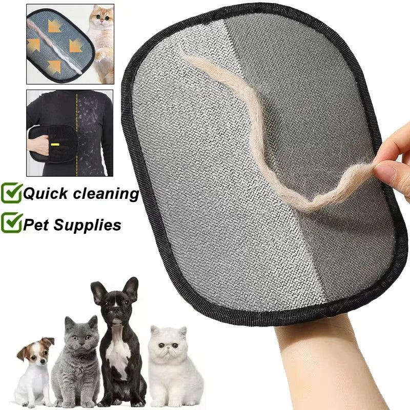 Pet Hair Remover Portable Washable Clothes Hair Dehairing Gloves Pet Cleaning Products Pet Accessories by HARMONYA STORE