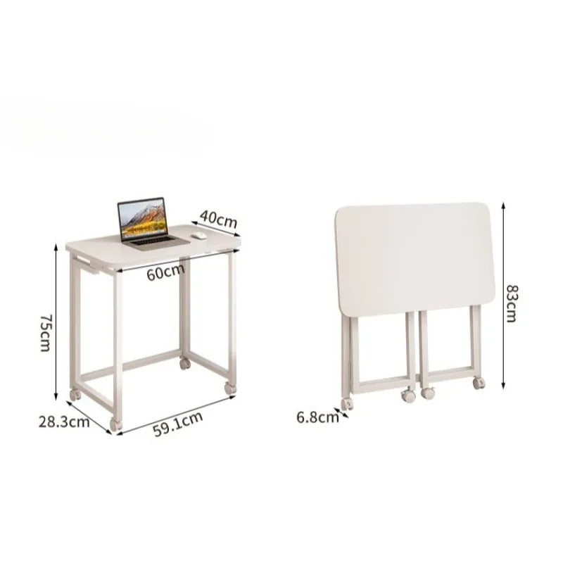 Folding computer desk desk removable table home student study table bedroom bedside table writing table desk by HARMONYA STORE