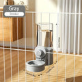 new tepy Hanging Automatic Pet Food Feeder/Water Dispenser, Gravity Cat Auto Feeder Waterer Set With Container Bowl For Cage by HARMONYA STORE