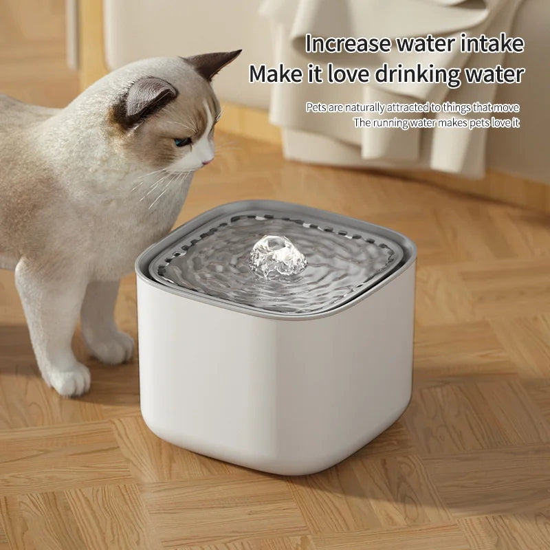 3L Cat Water Fountain Auto Recirculate Filter Large Capacity Filtring Cat Water Drinker USB Electric Mute Cats Water Dispenser by HARMONYA STORE
