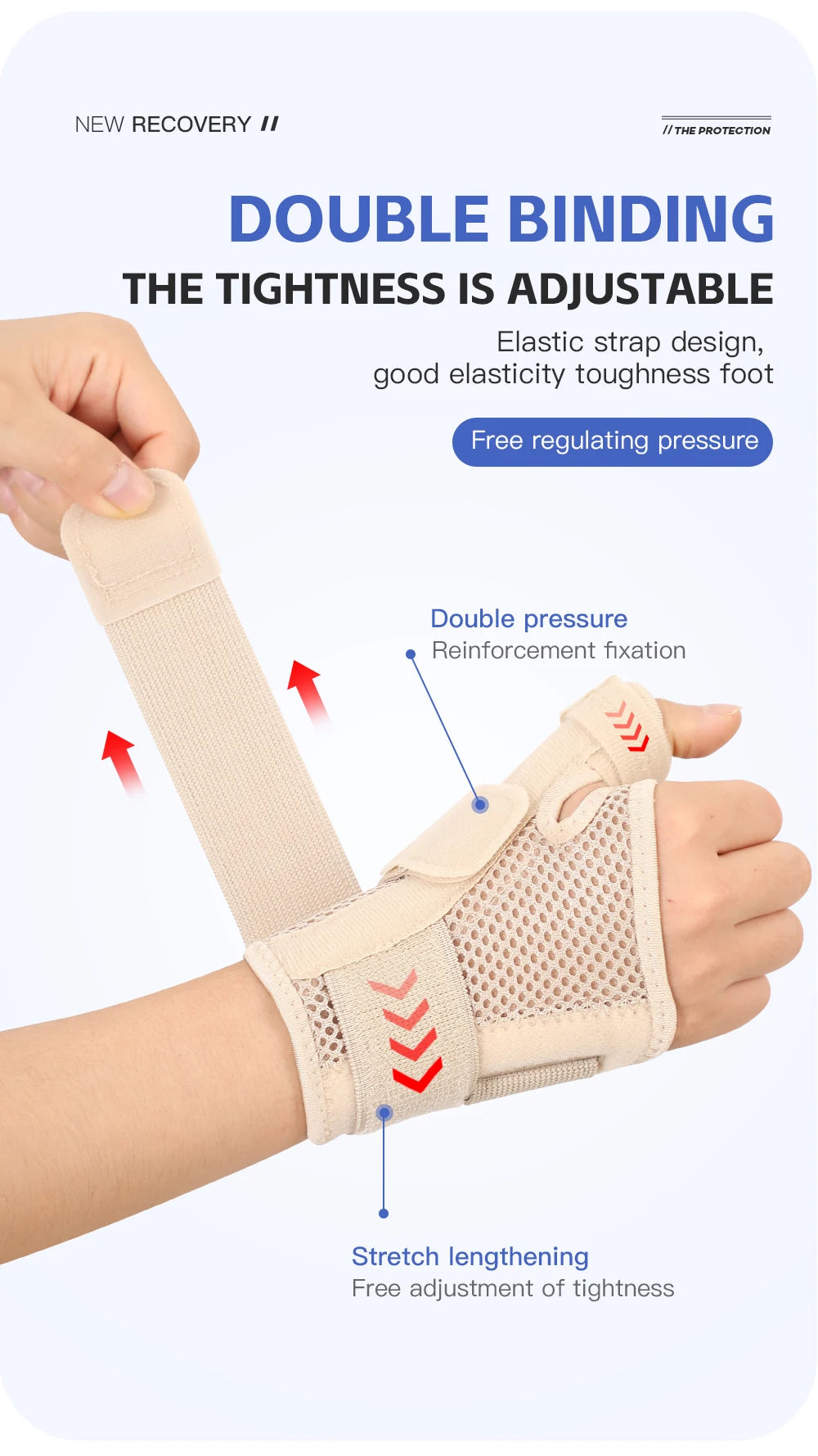 1Pc Professional Wrist Support Splint Arthritis Band Belt Carpal Tunnel Wrist Brace Sprain Prevention Wrist Protector for Fitnes by HARMONYA STORE