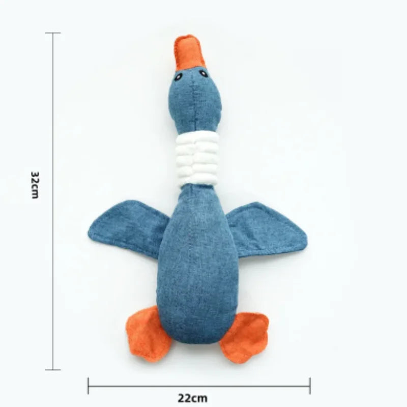 Puppy Squeaker Squeaky Plush Bone Dog Toy - Fun Chew Toy for Teething Pets Molar Training Accessory for Canine Playtime by HARMONYA STORE