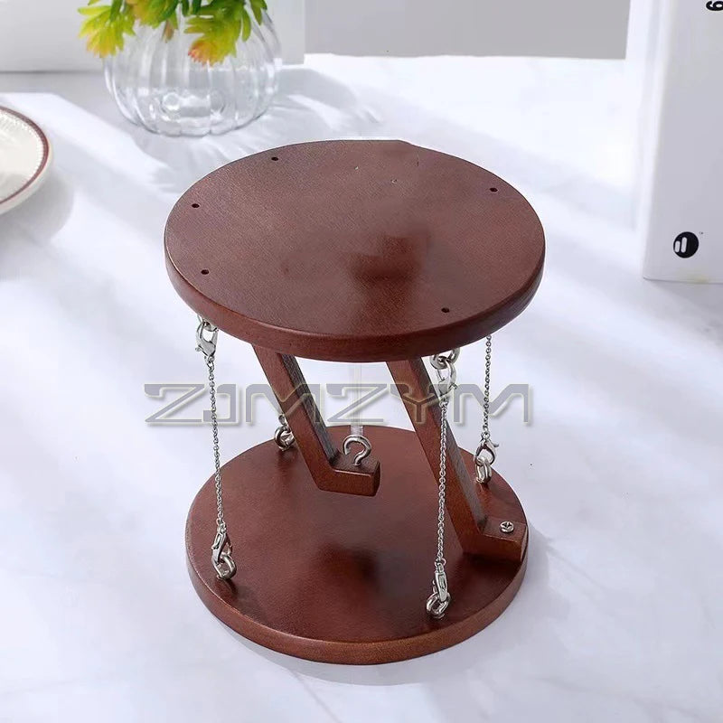 Tensegrity Structure Floating Table Wooden Stand Desktop Ornament For Office Living Room Desk TV Cabinet Home Decoration by HARMONYA STORE