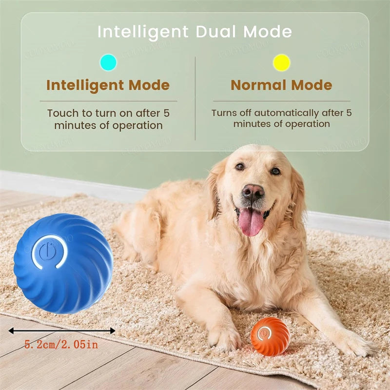 Smart Dog Toys Ball Electronic Interactive Pet Toy Moving Ball USB Automatic Moving Bouncing for Puppy Birthday gift Cat Product by HARMONYA STORE