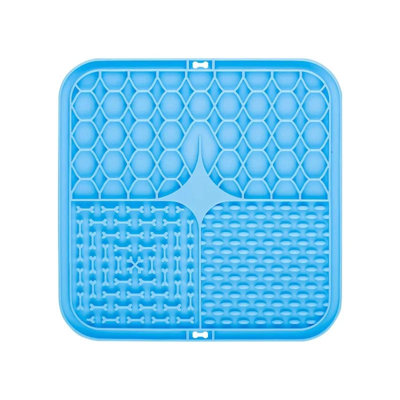 Pet Lick Silicone Mat Dogs Pet Slow Food Plate for Dog Bathing Distraction Silicone Dog Sucker Food Training Dog Feeder Supplies by HARMONYA STORE