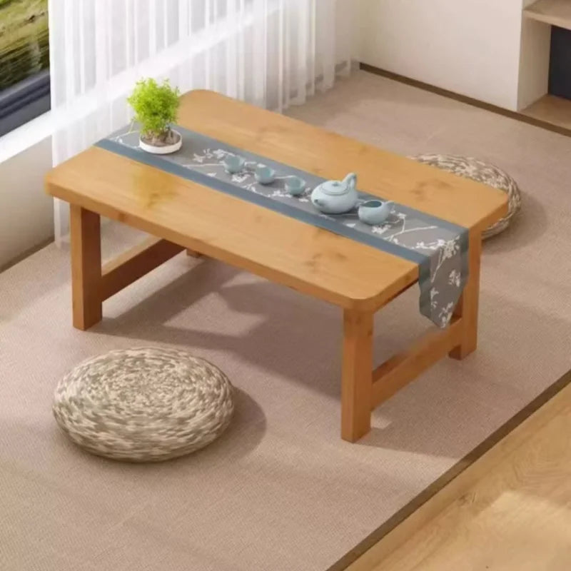 Japanese-style Tatami Table Coffee Table Household Bay Window Balcony Coffee Table Foldable Wooden Table Pratical New Arrival by HARMONYA STORE