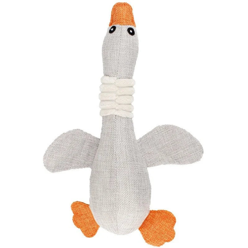 Puppy Squeaker Squeaky Plush Bone Dog Toy - Fun Chew Toy for Teething Pets Molar Training Accessory for Canine Playtime by HARMONYA STORE
