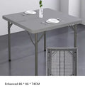 Folding square table, household dining table, square mahjong square table, outdoor portable plastic stall, street stall table by HARMONYA STORE