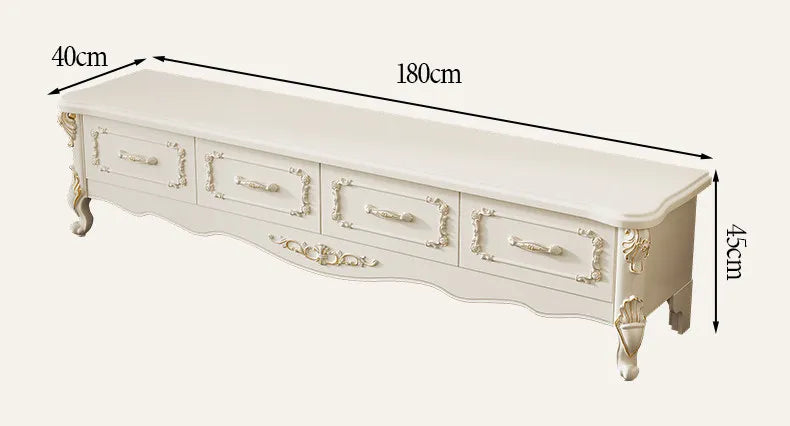 Home Light luxury modern simple 140cm coffee table 180cm TV cabinet combination set side tables tv stand living room furniture by HARMONYA STORE