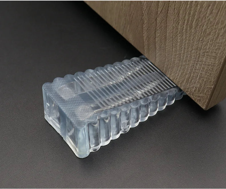 Safety Silicone Door Stop Block Wedge Stop Door Stopper Home Offices Door Rear Retainer Impact Stopper Rubber Stops No Drill by HARMONYA STORE