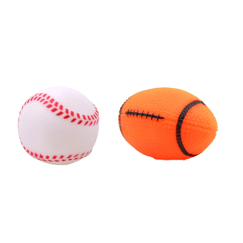 1pcs Diameter 6cm Squeaky Pet Dog Ball Toys for Small Dogs Rubber Chew Puppy Toy Dog Stuff Dogs Toys Pets brinquedo cachorro by HARMONYA STORE