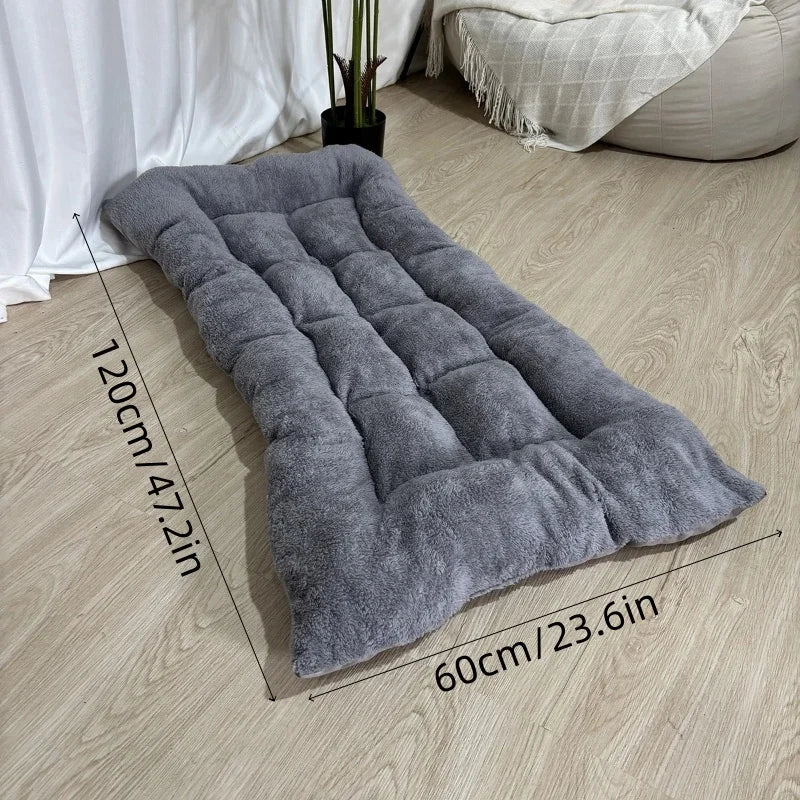 BOOTEELY Extra Large Plush Dog Bed Sofa Thickened Super Soft Polyester Pet Mat Dog Crate Mat Bed For Small Medium Large Dog Bed by HARMONYA STORE