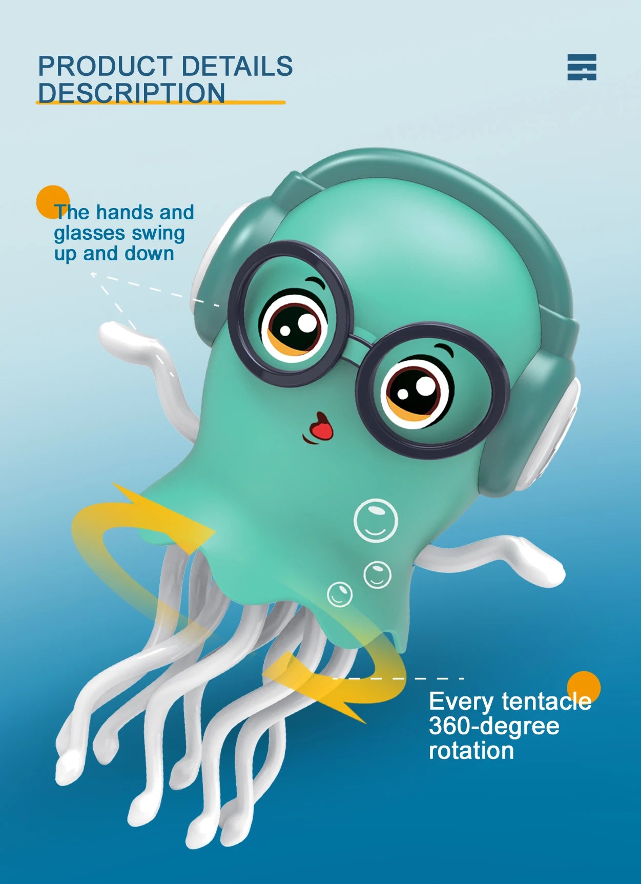 Dancing Octopus Kid Electronic Pet Toys Cartoon Interactive Development Moving Education Toddler Toy Gift Creative birthday gift by HARMONYA STORE