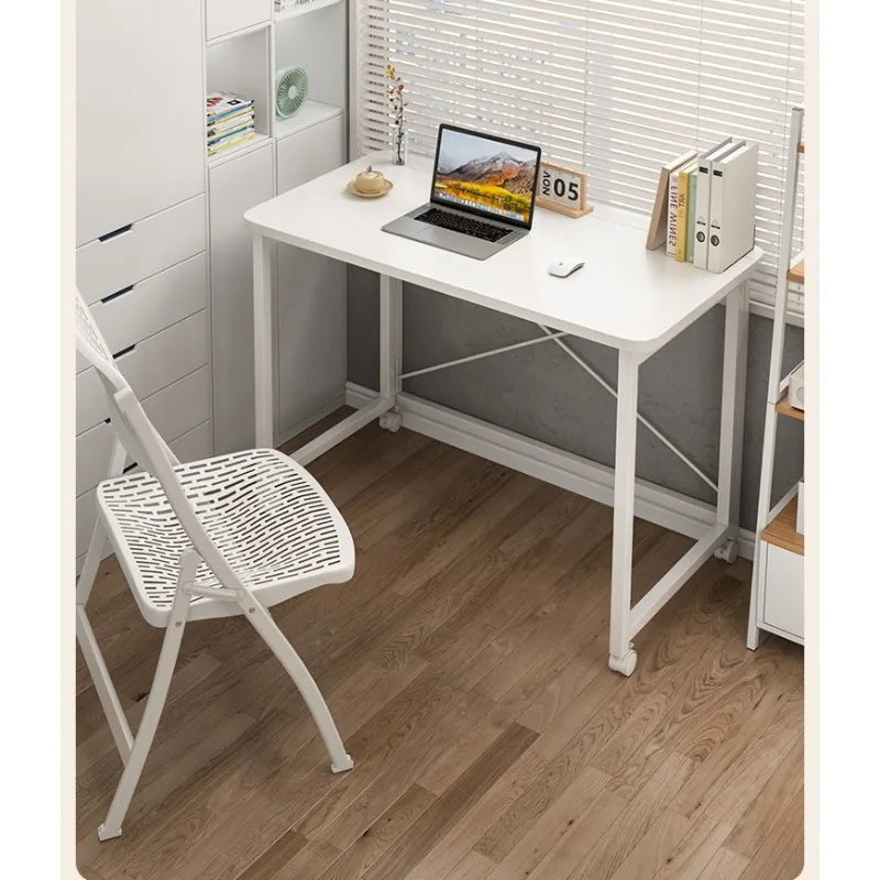 Folding computer desk desk removable table home student study table bedroom bedside table writing table desk by HARMONYA STORE