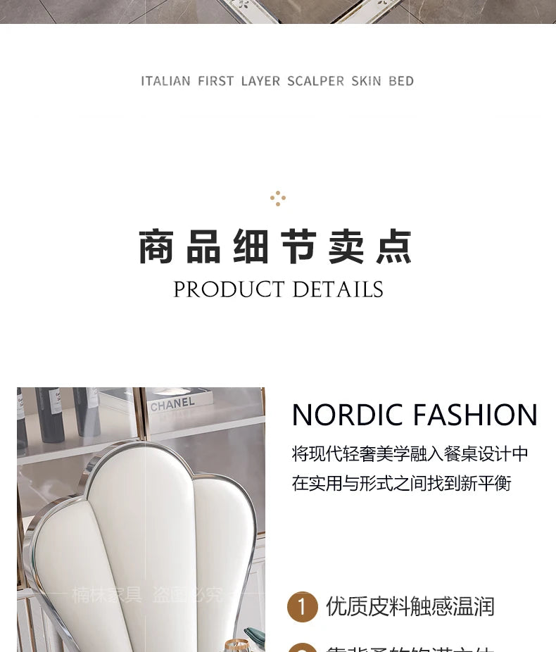 Marble Luxury Dining Table Unique Gold Individual White Italian Dining Table Rectangular Design Mesa Comedor Home Furniture by HARMONYA STORE