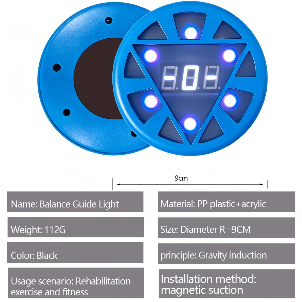 QUELING Smart Balance Board with Guidance Light - Full-Spectrum Training Equipment for Rehabilitation, Recovery, and Home Fitnes by HARMONYA STORE