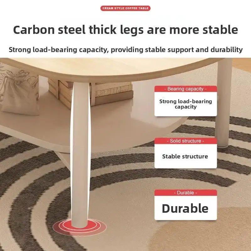 Coffee table small apartment living room household sofa tea table oval table small table by DSERS
